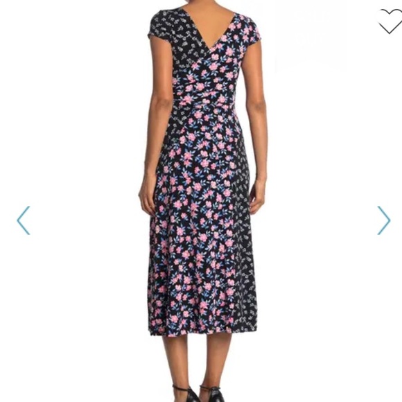 Maggie London Mixed Print Midi Dress - Picture 3 of 4